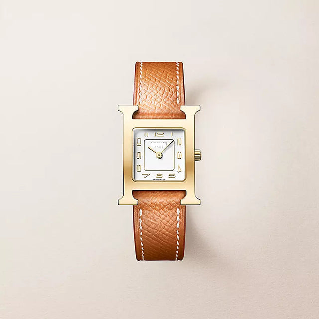 H-Case Watch, Yellow Gold Tone, Small Model, 27 mm