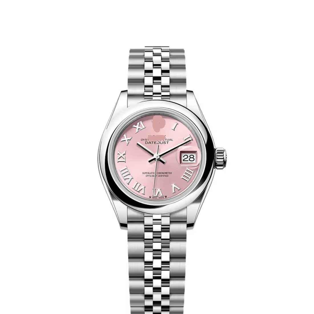 Classic Date Watch, Steel, 28 mm