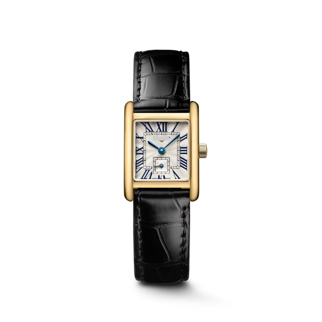 Rectangular Case Watch, 18K, Yellow Gold Tone