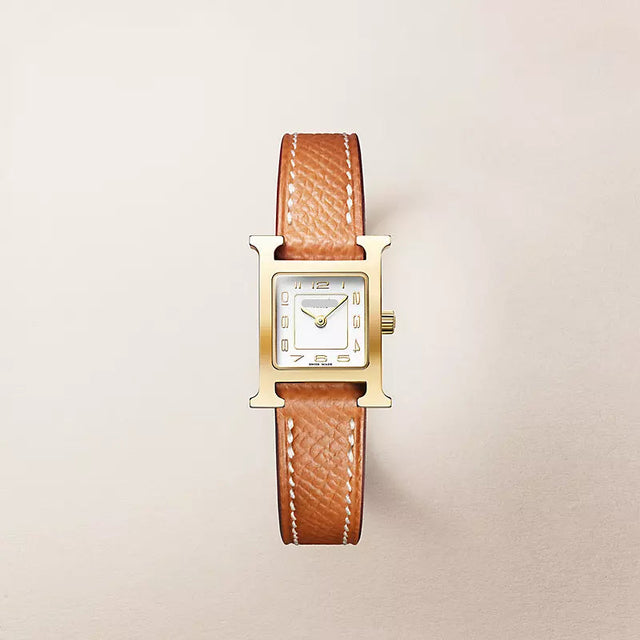 H-Case Watch, Yellow Gold Tone, Mini Model, 21 mm