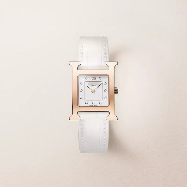 H-Case Watch, Rose Gold Tone, Small Model, 25 mm
