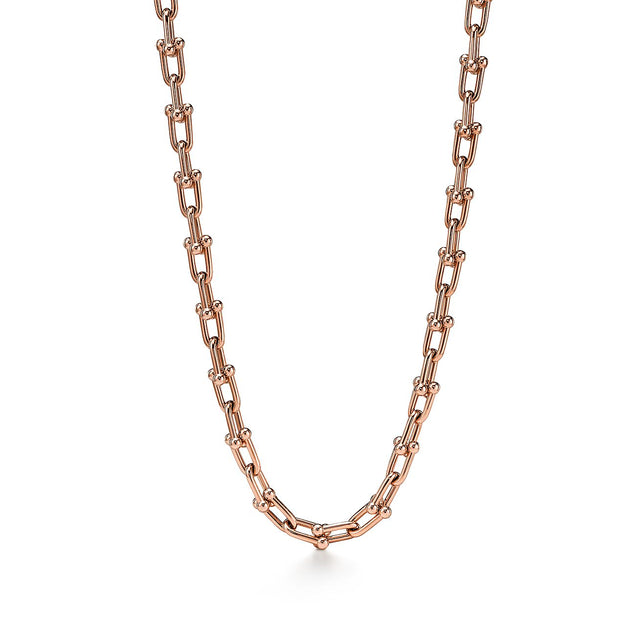 Link Chain Necklace, Rose Gold Tone